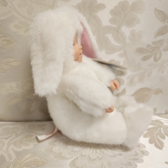 Anne Geddes Baby Bunnies Baby Doll Bunny Collectible Vintage 1997 With Tag - Picture 4 of 8